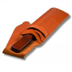 Cuir affûtage Thiers Issard luxe spécial voyage marron