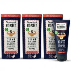 Pack de 3 crèmes dépilatoires homme pour le corps Blondepil