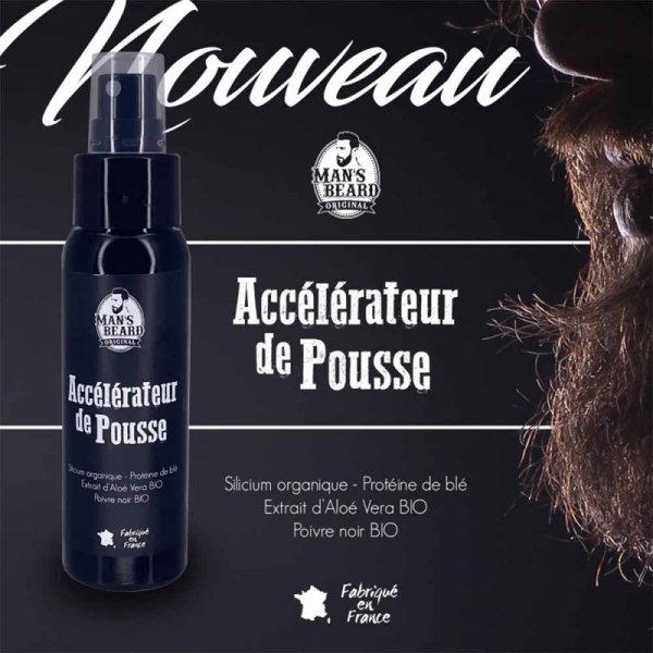 Accélérateur de pousse barbe & cheveux Man's Beard 60ml