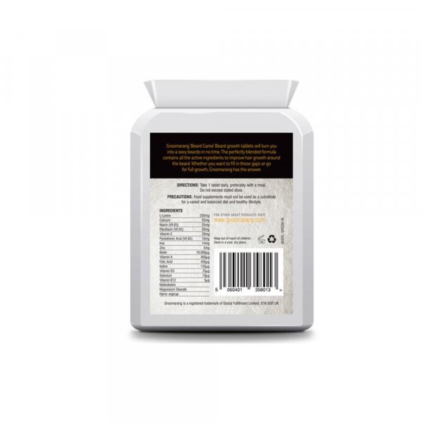 Acclrateur de pousse pour la barbe Groomarang comprims