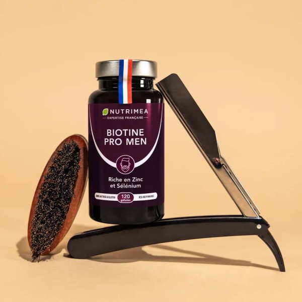 Accélérateur de pousse pour la barbe Nutri Beard 120 Gélules