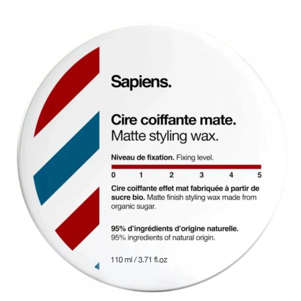 Cire coiffante mate naturelle Sapiens Bio