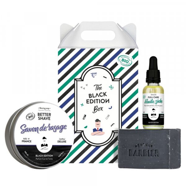 Coffret cadeau barbe Monsieur Barbier Black Edition Box