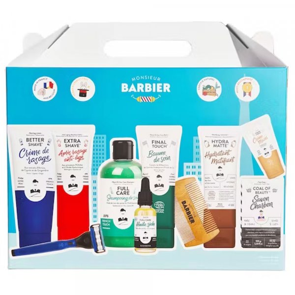 Coffret cadeau homme Monsieur Barbier BARBERSHOP COLLECTION Rasoir 5 Lames  - 3760262409054