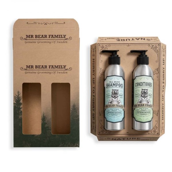 Coffret cheveux homme Mr Bear Family Shampoing + Conditioner