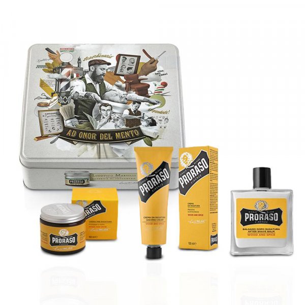 Coffret rasage homme Proraso Single Blade Wood And Spice