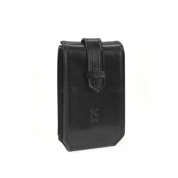 Coffret rasage Mhle avec pochette en cuir noir