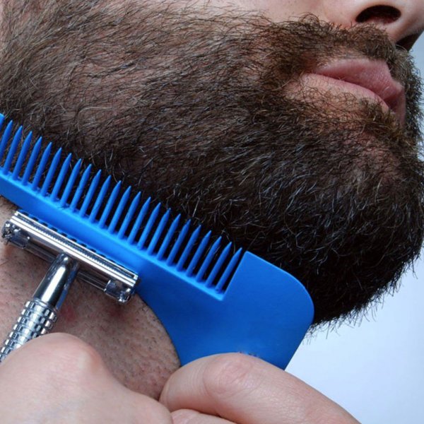 Contour Barbe plastique bleu utilisation simple 