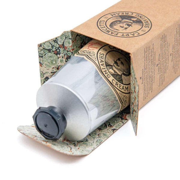 Creme a raser Captain Fawcett format voyage