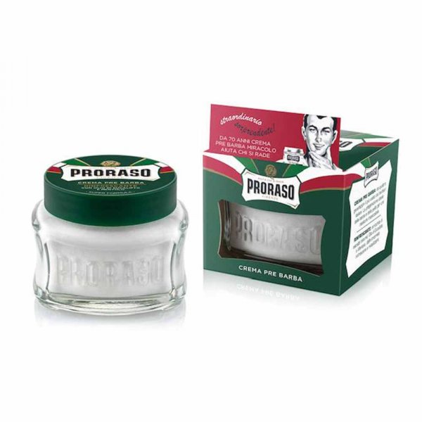 Crème d'avant rasage Proraso format Vert