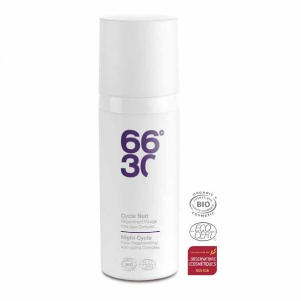 Crème de nuit anti âge régénérante 66°30