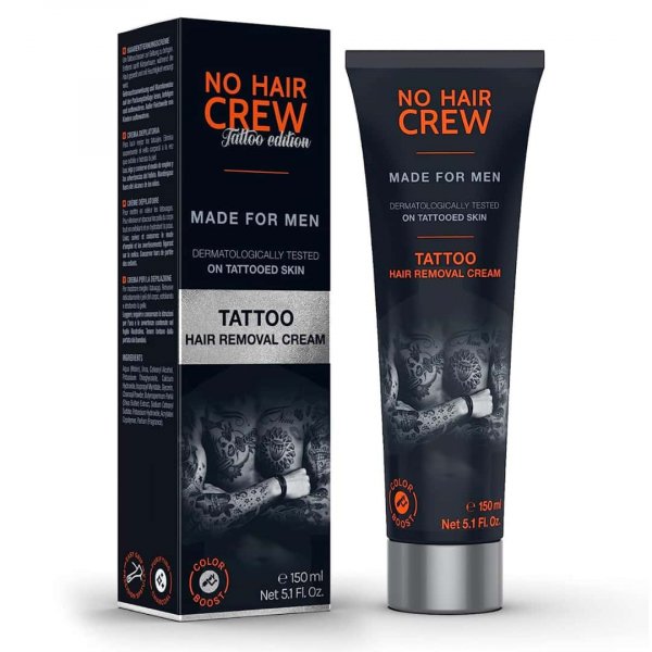 Creme dpilatoire homme No Hair Crew spciale tatouage