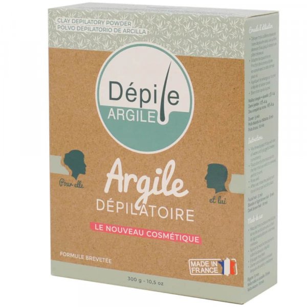 Crme dpilatoire naturelle Dpile Argile 300G