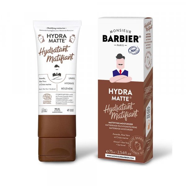 Crème hydratante matifiante visage Hydra Matte Monsieur Barbier