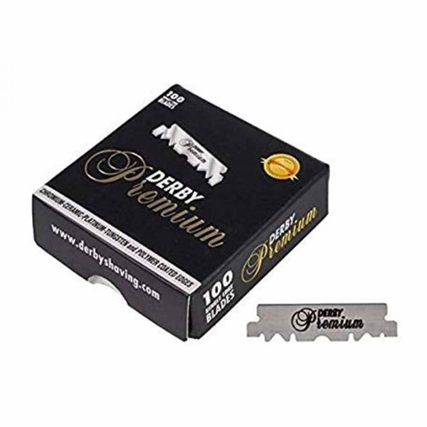 Demi-Lames de rasoir Derby Dark Premium x100