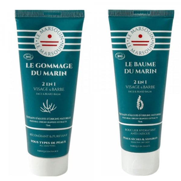 Duo Gommage & Baume hydratant visage Le Marsouin