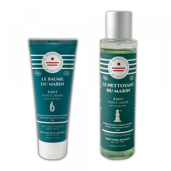 Duo Nettoyant & Baume hydratant visage Le Marsouin