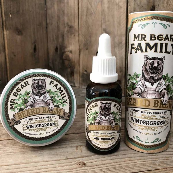 Huile à barbe Mr Bear Family Wintergreen