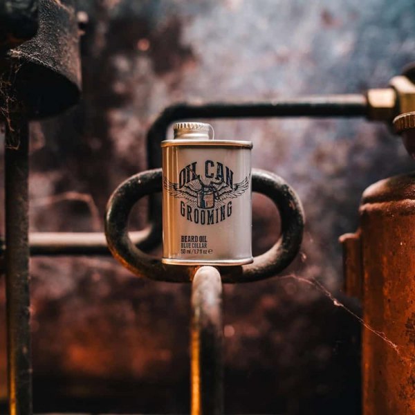 Huile à Barbe Oil Can Grooming Blue Collar Tabac Epicé