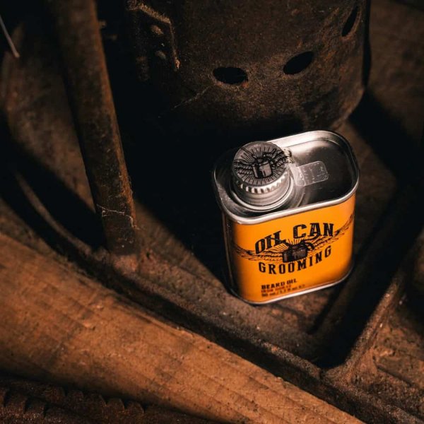 Huile à Barbe Oil Can Grooming Iron Horse Cuir