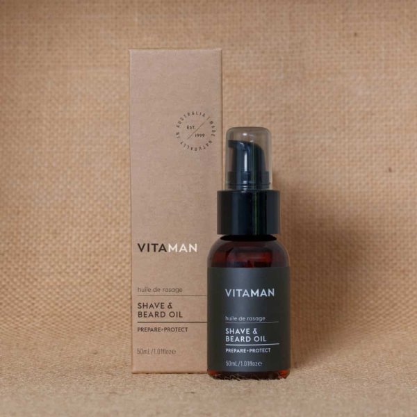 Huile barbe et rasage Vitaman