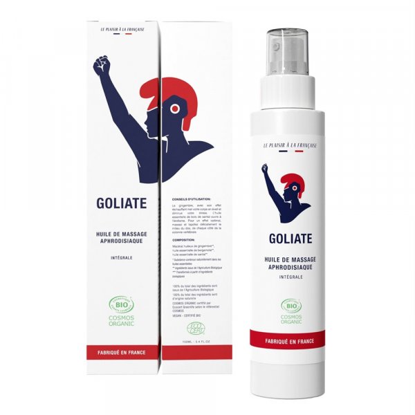 Huile de massage aphrodisiaque Goliate