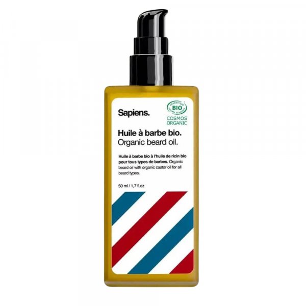 huile hydratante barbe bio Sapiens