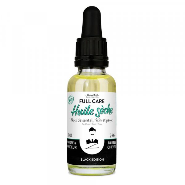 huile hydratante barbe Monsieur Barbier Full Care Black Edition