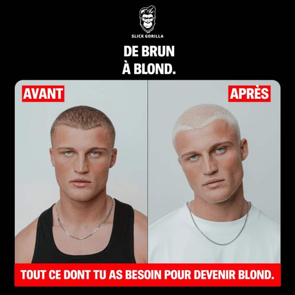 Kit de Blanchiment Cheveux Slick Gorilla