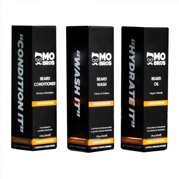 Kit entretien barbe Mo Bros trio Black Edition