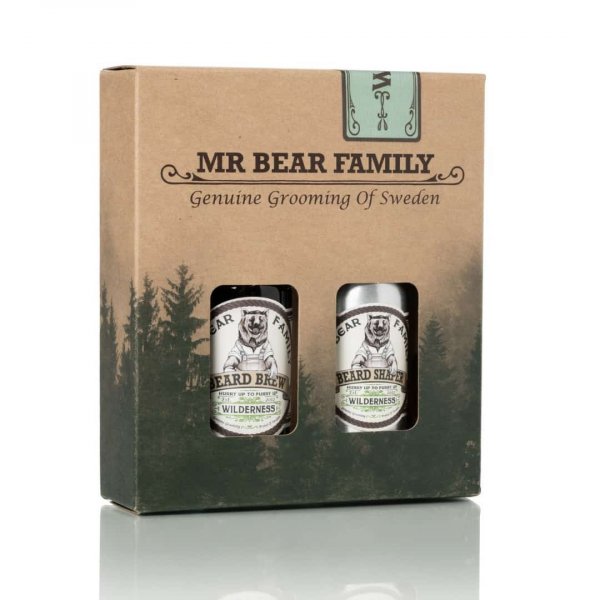 Kit entretien barbe Mr Bear Family Huile et Baume coiffant Wilderness