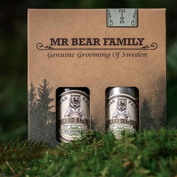 Kit entretien barbe Mr Bear Family Huile et Baume coiffant Wilderness