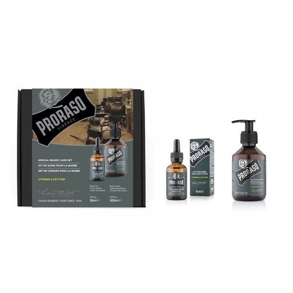 Kit entretien barbe Proraso Duo Cypress & Vetiver