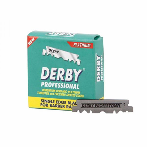 Lame de rasoir Derby paquet 100 Lames platinium 3,5cm