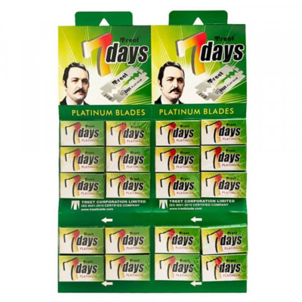 Lame rasage Treet 7 days Platinum x100