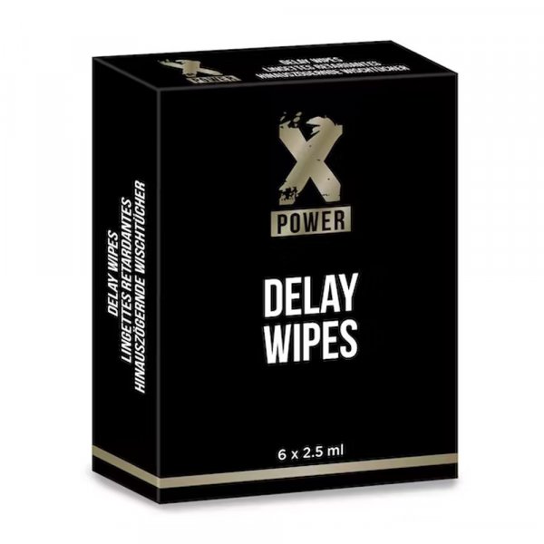 Lingettes retardantes jaculation Delay Wipes Xpower