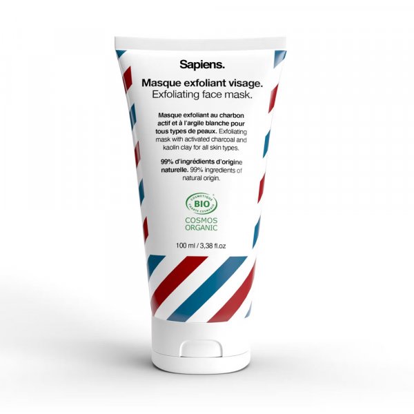 Masque exfoliant visage bio Sapiens