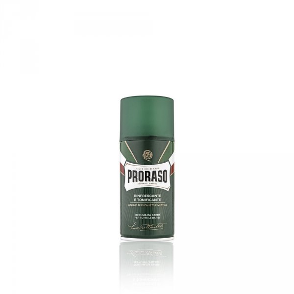 Mousse  raser Proraso verte en format voyage