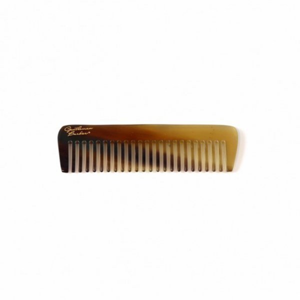 Peigne  barbe en corne Gentleman Barbier 9cm