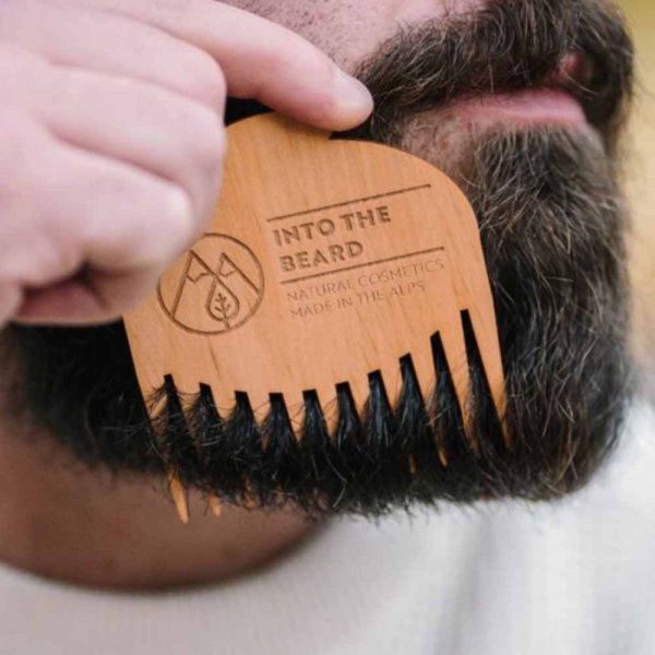 Peigne à barbe de poche bois BARBER LINE