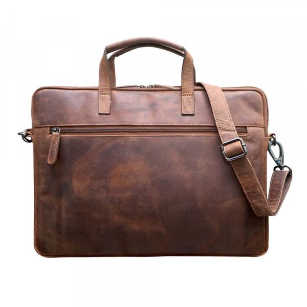 Pochette ordinateur en cuir Greenwood Fred 17 pouces Cuir