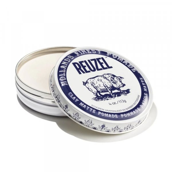 Pomade Reuzel Clay Matte avec effet naturel