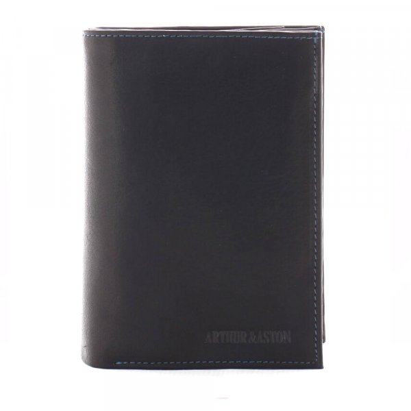 Porte carte homme Arthur & Aston Johany Cuir Noir - 3555030138867