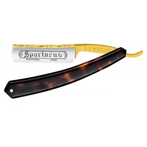 Rasoir de barbier Thiers Issard Spartacus Doré