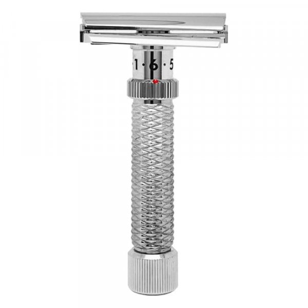 Rasoir de scurit Rex ajustable Ambassador Slant Konsul Deluxe Rhodium