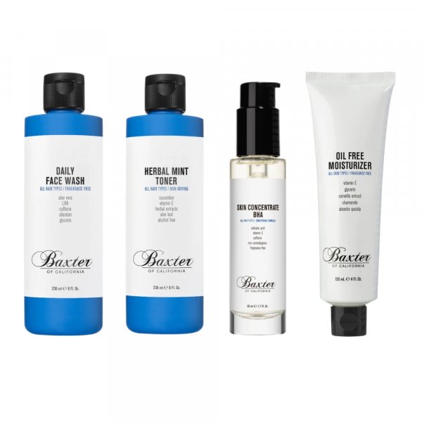 Routine soin visage homme peaux mixtes et grasses Baxter of California