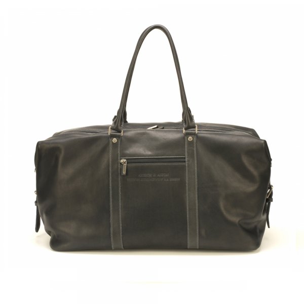 Arthur & Aston Sac de voyage cuir homme Arthur et Aston Ref 60548 Noir -  Livraison Gratuite