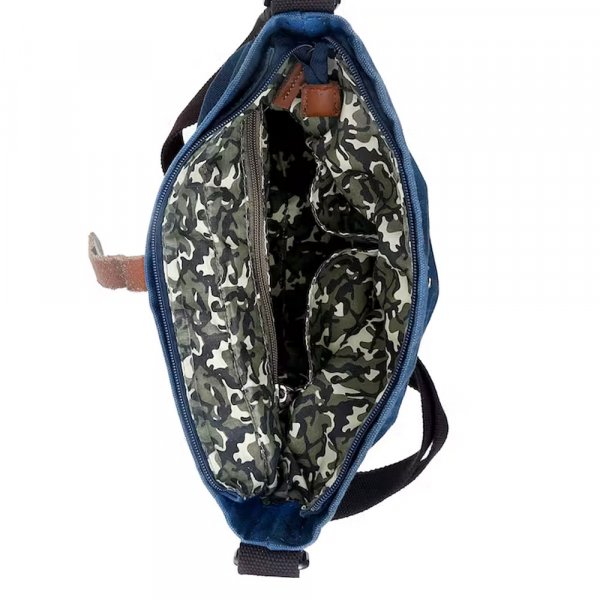 Sacoche homme en toile Greenburry Aviator Blue Edition