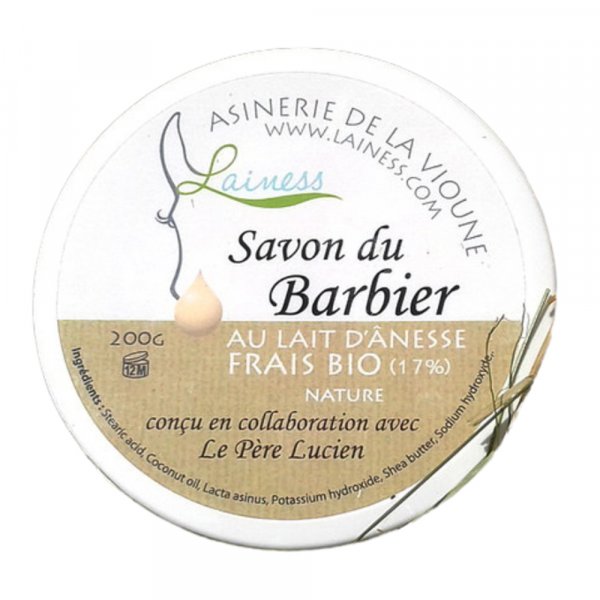 Savon  barbe Le pre Lucien au lait d'nesse Nature