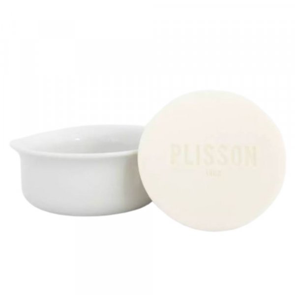 Savon  barbe Plisson avec son bol en porcelaine